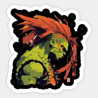 B as blanka Sticker